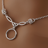 Sterling Silver Celtic Knot w/ O Chainmail