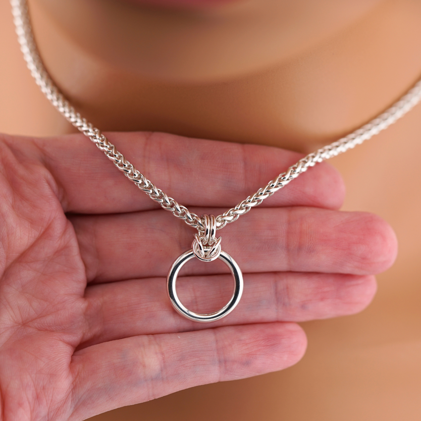 Sterling Silver O Ring Wheat