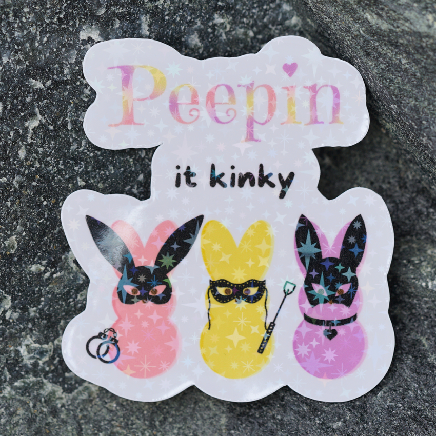 Peepin it Kinky Sticker
