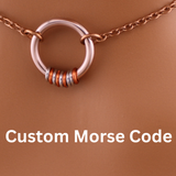 Rose Gold Morse Code