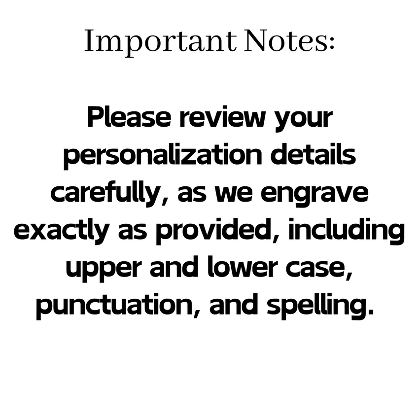 Gold Heart Custom Engraved