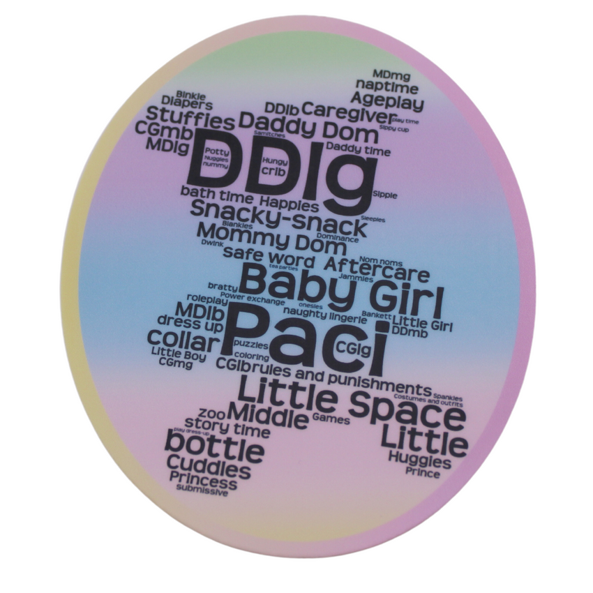 Little Space Bear Word Art Sticker