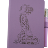 Submissive Word Art Mini Notebook - Color Choices