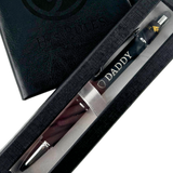 Custom Engraved Silver Fidget Spinner Stylus Pen – Personalized Gift in Gift Box