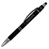 Custom Engraved Silver Fidget Spinner Stylus Pen – Personalized Gift