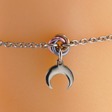 Anklet O Ring Moon Horn