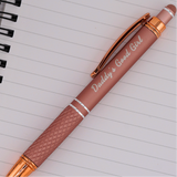 Custom Engraved Rose Gold Ballpoint Pen – Personalized Gift in Gift Box
