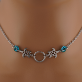 Sea turtle BDSM O w/ Custom Lovers O Knots