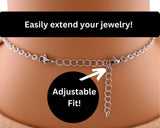 Necklace Extender 3-Pack Choice of Silver Extenders Rose Gold Necklace Extension Gold Necklace Chain Extender