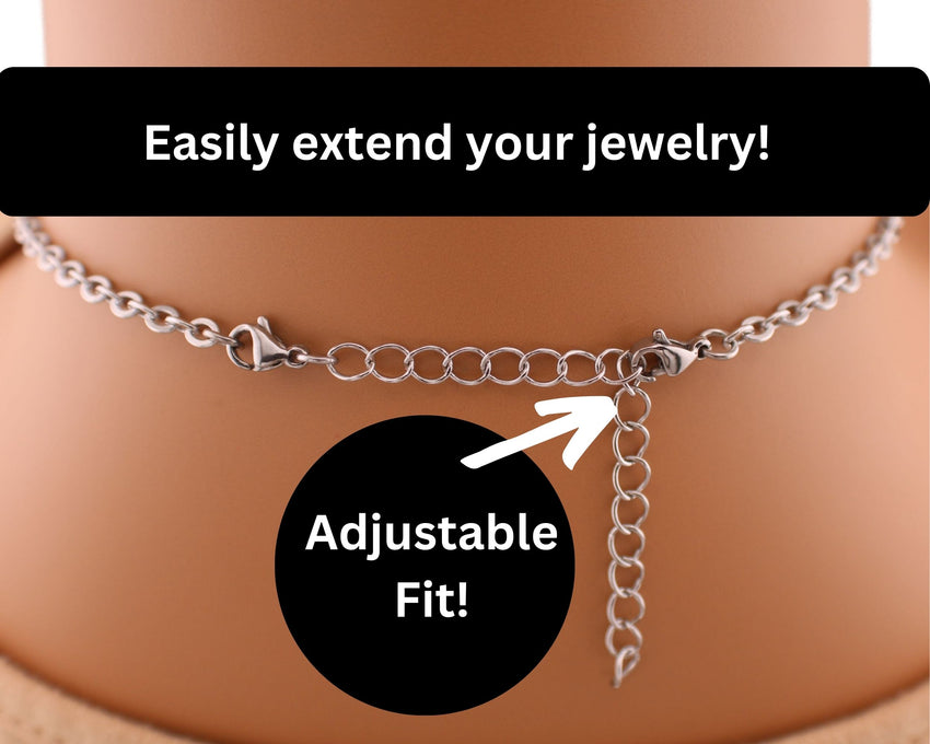 Necklace Extender 3-Pack Choice of Silver Extenders Rose Gold Necklace Extension Gold Necklace Chain Extender
