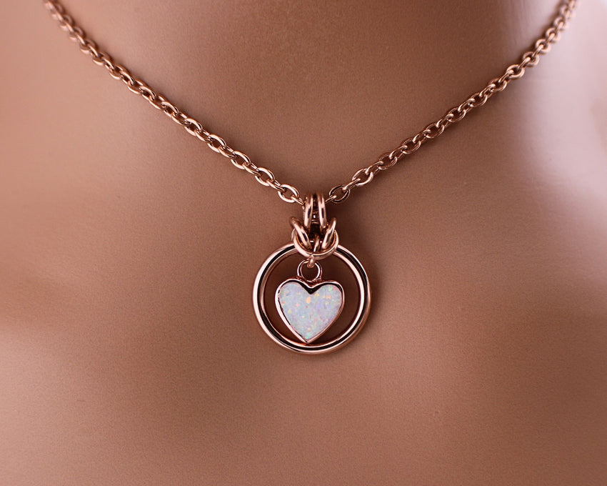 Opal O Ring Submissive Collar