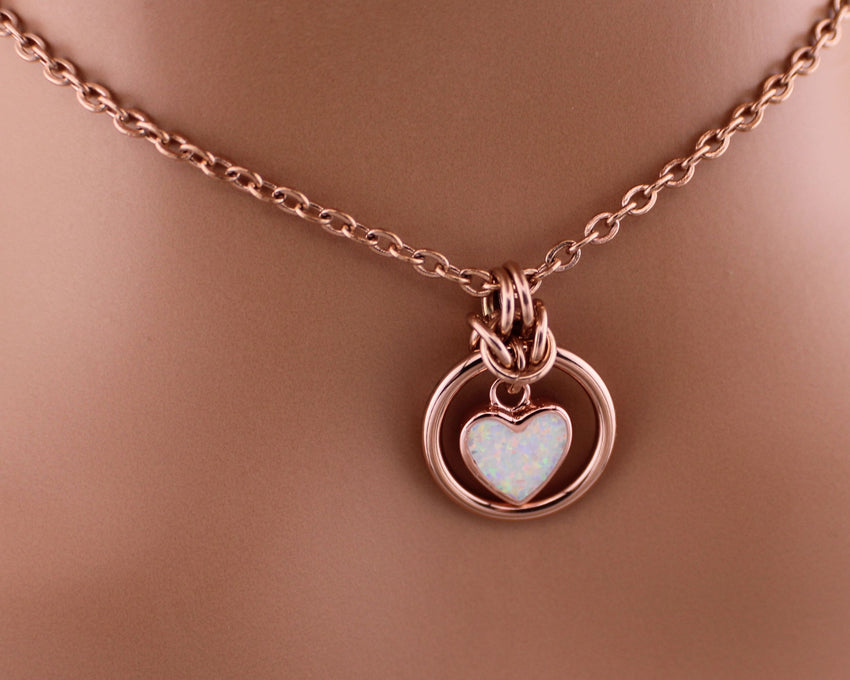 Opal O Ring Submissive Collar