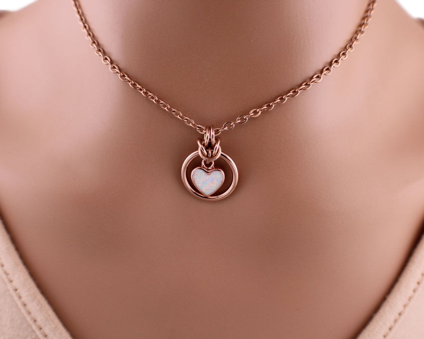 Opal O Ring Submissive Collar