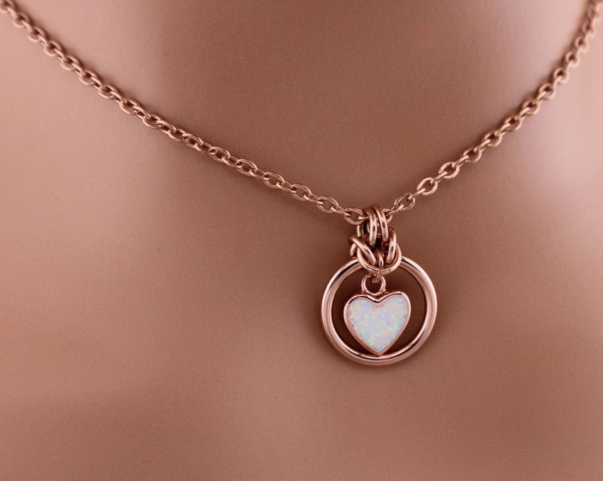 Opal O Ring Submissive Collar