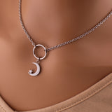 Submissive Necklace Moon and Star