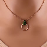 O Ring Halloween Pumpkin Necklace