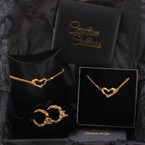 Submissive Collar Melting Heart Gold Gift Set