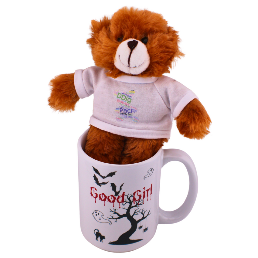 BDSM Submissive DDlg Word Art Stuffed Animal