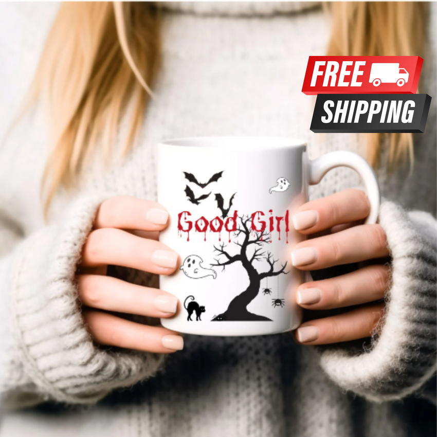 Good Girl Halloween Ceramic Mug 15oz