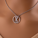 Diamond Sterling Silver Infinity O Ring