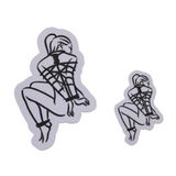 Rope Bondage Sexy Woman Sticker
