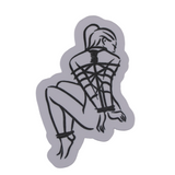 Rope Bondage Sexy Woman Sticker