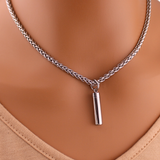 Captive Lock Key on Wheat Chain