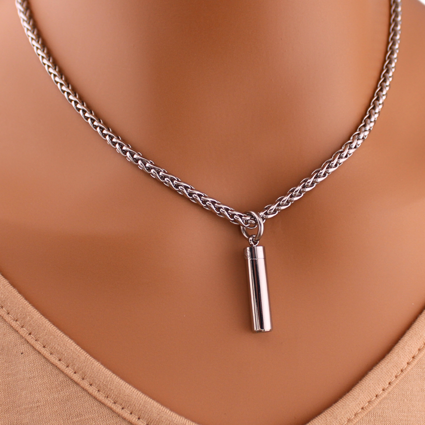 Captive Lock Key on Wheat Chain