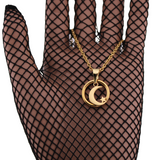 Gold O Ring Moon Star