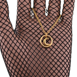 Gold O Ring and Moon