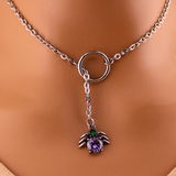 Spider CZ Halloween Vibes O Ring Collar