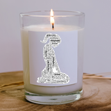 Kneeling Submissive Word Art Sticker