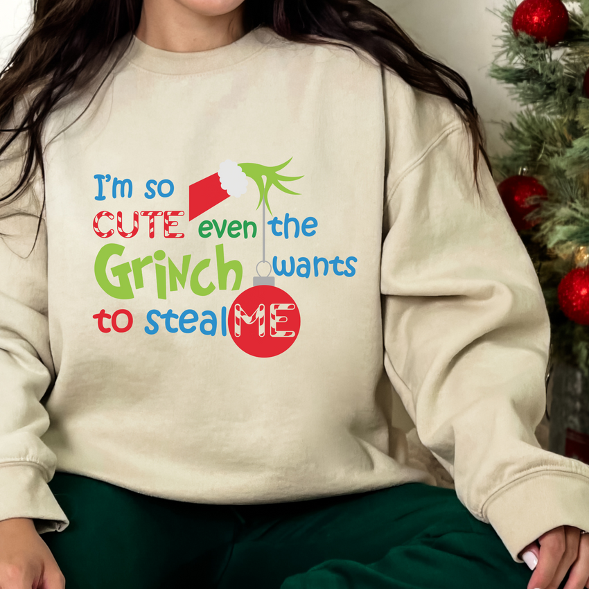 Grinch Sweatshirt Cute Christmas Grinch Sweater