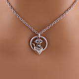 Sterling Silver Baby Monkey w/Heart