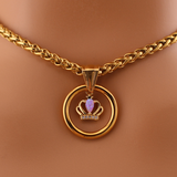 Crown Pink Opal O Ring