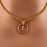 Crown Pink Opal O Ring