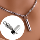 Captive Lock Key on Wheat Chain