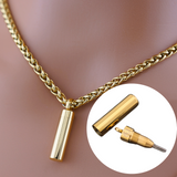 Gold Hex Key Jewelry Wheat Chain