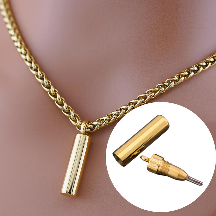 Gold Hex Key Jewelry Wheat Chain
