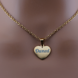 Gold Heart Custom Engraved