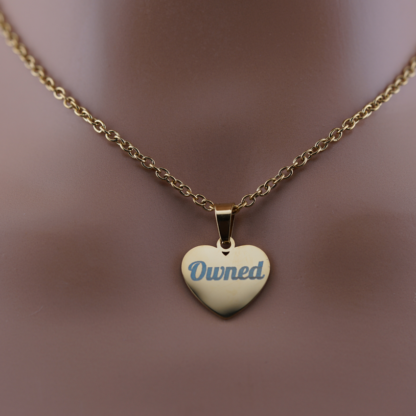 Gold Heart Custom Engraved