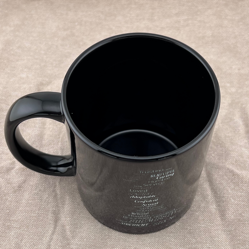 Kneeling Submissive Mug Word Art Coffee Cup