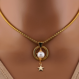 Gold Star Pearl O Ring