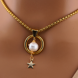 Gold Star Pearl O Ring