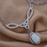 Diamond Celtic Knot Opal