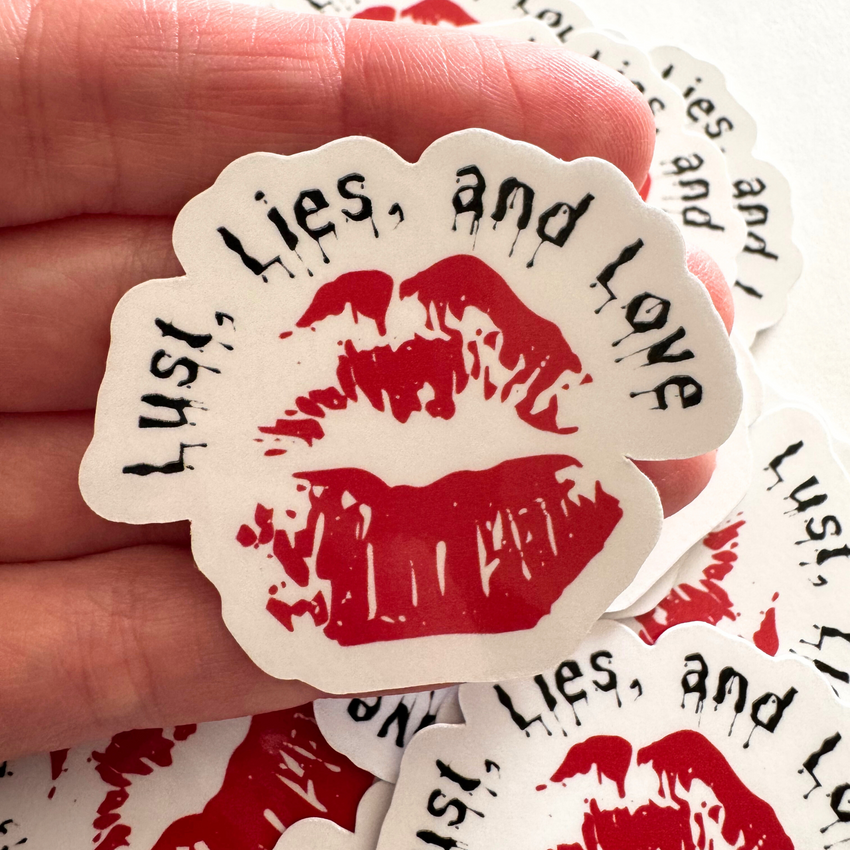 Bookish Kindle Sticker Lust, Lies, and Love