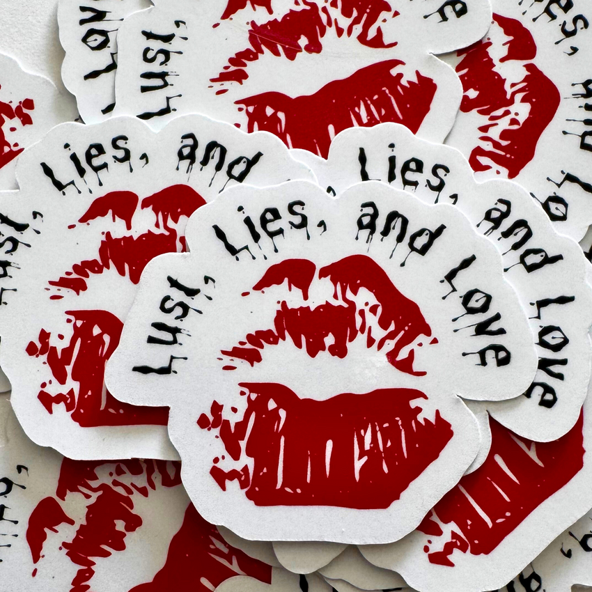 Bookish Kindle Sticker Lust, Lies, and Love