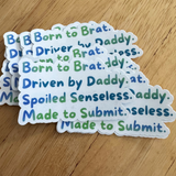 BDSM- Brat Sticker