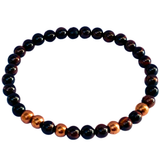Master Morse Code Bracelet – Red Tiger Eye & Copper