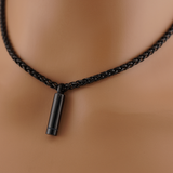 Captive Collars®️ Black Hidden Key Necklace Fits Captive Lock